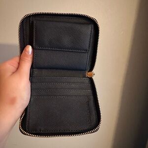 Navy Michael Kors Zipper Wallet